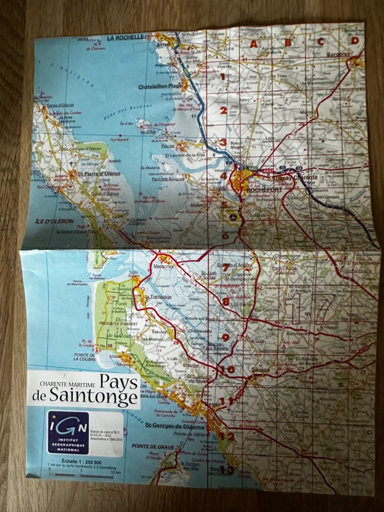 Western France – La Rochelle – Road Map
