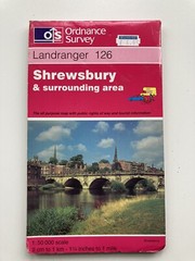 Ordnance Survey Landranger Map 126 Shrewsbury & Shrewsbury Town Plan