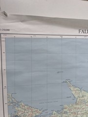 Ordnance Survey Falkland Islands Map Series D.O.S. 653 East Sheet, Ed 3 OS 1995