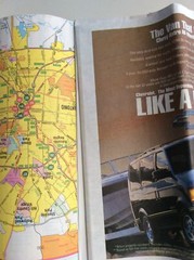 Vintage Sheet Map – Texas – Texas Department of Commerce Tourism Division USA