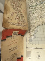 Vintage Ordnance Survey Map Of Great Britain Sheet 190 Truro And Falmouth Paper