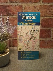 Vtg 2002 RAND MCNALLY EASYFINDER Charlotte NC & Vicinity Laminated Map NEW!
