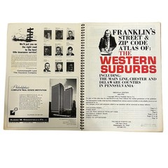 Vintage Franklin’s Street & Zip Code Atlas of the Western (Phila) Suburbs