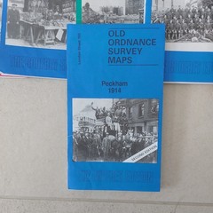6 x Old Ordnance Survey Maps Peckham Old Kent Road Hounslow Spring Grove