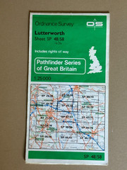 OS Ordnance Survey, Pathfinder Map, Sheet: SP 48/58 Lutterworth