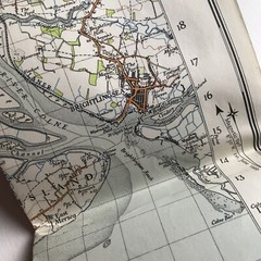 NATIONAL GRID ORDNANCE SURVEY ONE-INCH MAP ENGLAND & WALES X 5 1940-47