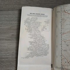 2x Vintage Ordnance Survey 2.5 Inch Maps Sheet SK 17 Tideswell SK 18 Castleton