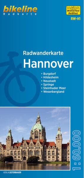 Hannover cycling tour map (Map) Radwanderkarten (UK IMPORT)