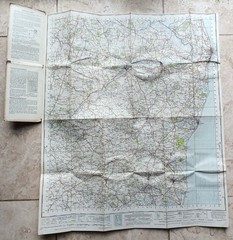 CLOTH Ordnance Survey One-Inch Map 137 LOWESTOFT New Popular 6th Edition 1946