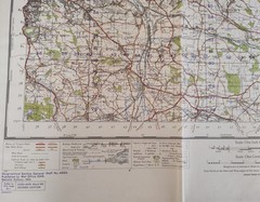Vintage Second World War 1951 Ordnance Survey Map – Doncaster, WWII Map