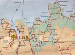Big Map Iceland Greater Reykjavik Area Akureyri 2012