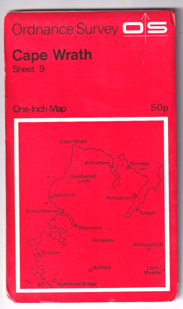 CAPE WRATH – Ordnance Survey One Inch Map