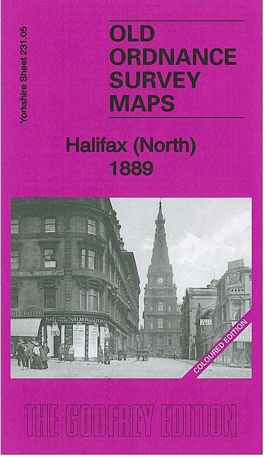 Halifax (North) 1890 (Coloured), 1905 or 1930 Yorkshire Sheet 231.05
