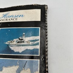 Waterway Guide Chart book New York Waters 1987 Spiral Bound Fold Out Maps Vntg
