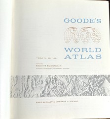 Vintage Goode’s World Atlas Rand McNally 12th Edition Third Printing 1965 USA