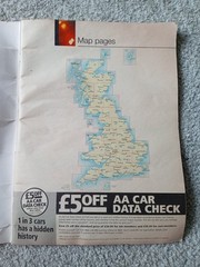 AA 2003 Road Atlas Great Britain Hardcover – Vintage Map Book