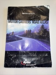Rand McNally Motor Carriers’ Road Atlas 15”x11” Ryder Logistics 158 Pages 2001