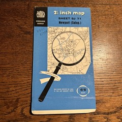 NEWPORT Salop Ordnance Survey Sheet SJ71 Two & Half Inch MAP 1951 sheriff Hales