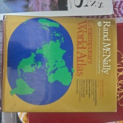 1986 Rand McNally Contemporary World Atlas Hardcover