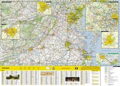 Virginia Map (National Geographic Guide Map)