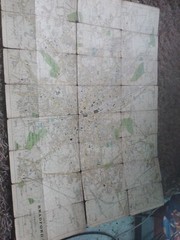 2 VINTAGE TOWN PLANS BRADFORD GEOGRAPHIA & BACON both fragile