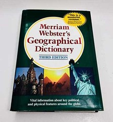 Merriam-Webster’s Geographical – Hardcover, by Daniel J. Hopkins – Acceptable j