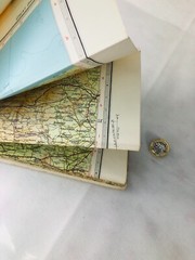 Map North Devon Bartholomew Tourist Collectable Vintage ra