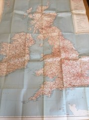 1973 Geographia British Isles Motorways And Main Roads Map