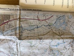 Newport Pagnell & Northampton South Active Map by Ordnance Survey Sheet Map 207