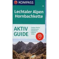 Austria + Germany Lechtaler Alpen Hornbachkette Kompass hiking cycling map 24