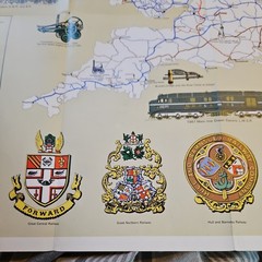 Vintage Bartholomew Railway History Map Of Britain
