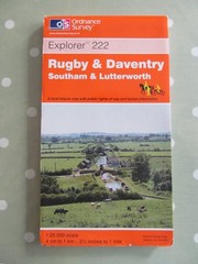 OS EXPLORER MAP 222 RUGBY & DAVENTRY ORDNANCE SURVEY