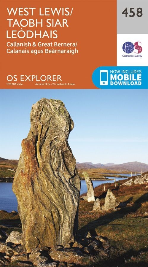 OS Explorer Map 458 – West Lewis/Taobh Siar Leodhais – signed by photographer