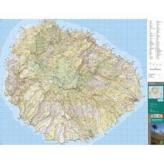 La Gomera – Garajonay National Park Hiking map 1:25K fold out card with routes