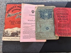 Collection of Old Road Maps & Guide Books. Great Britain