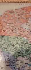 Lot of 3 VERY LARGE PRE-OWNED Laminated Maps of the WORLD, U.S.A., & EUROPE