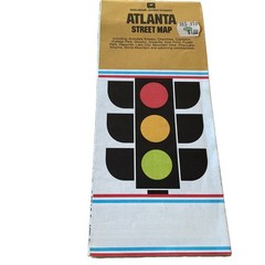 MAP OF ATLANTA GEORGIA. STREET PLAN by gousha/chek/chart