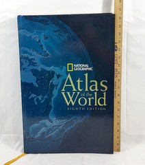 National Geographic Atlas of the World Eighth Edition Hard Cover Book Near Mint