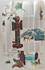 United States Regional Maps Poster National Geo Mag Close Up USA 1970s Classroom