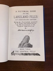 A Wainwright Lakeland Fells Book 3 Central Fells 50th Anniversary HB
