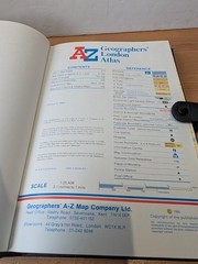 London Electricity Board A-Z Leather bound Vintage Geographer’s Guide Hardback