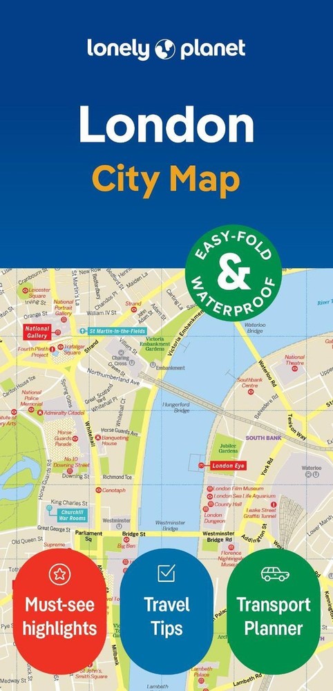 Lonely Planet London City Map: Durable, Waterproof, Easy-Fold Planning Map with