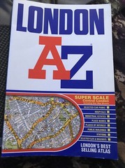 London Street Atlas (Paperback, 2005) Underground On Back Cover Super Scale Map