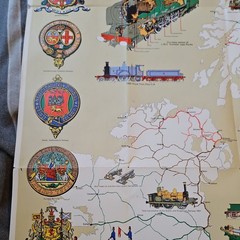 Vintage Bartholomew Railway History Map Of Britain
