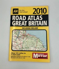 AA 2010 & 2011 Road Atlas Maps Great Britain Including Ireland Sunday Mirror