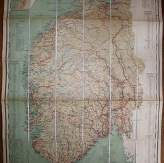 1895 South Norway Cammermeyers Kart Det Sydlige Norge Folding Map Stanford Case