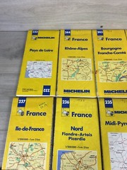 Vintage Bundle Job Lot Mainly France Michelin Road Maps Includes Others X 16