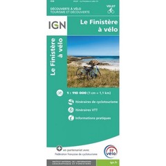 France Finistère by bike IGN map VEL07, cycling, mountain bike, route planning
