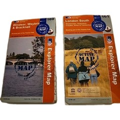 Active Map Explorer Map #160 Windsor Bracknell #161 London South Craydon Esher