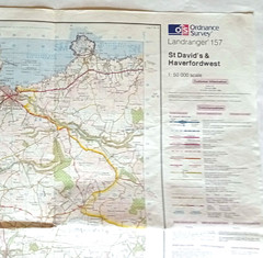 8 x assorted South Wales maps Pembrokeshire & Swansea OS & Bartholomews